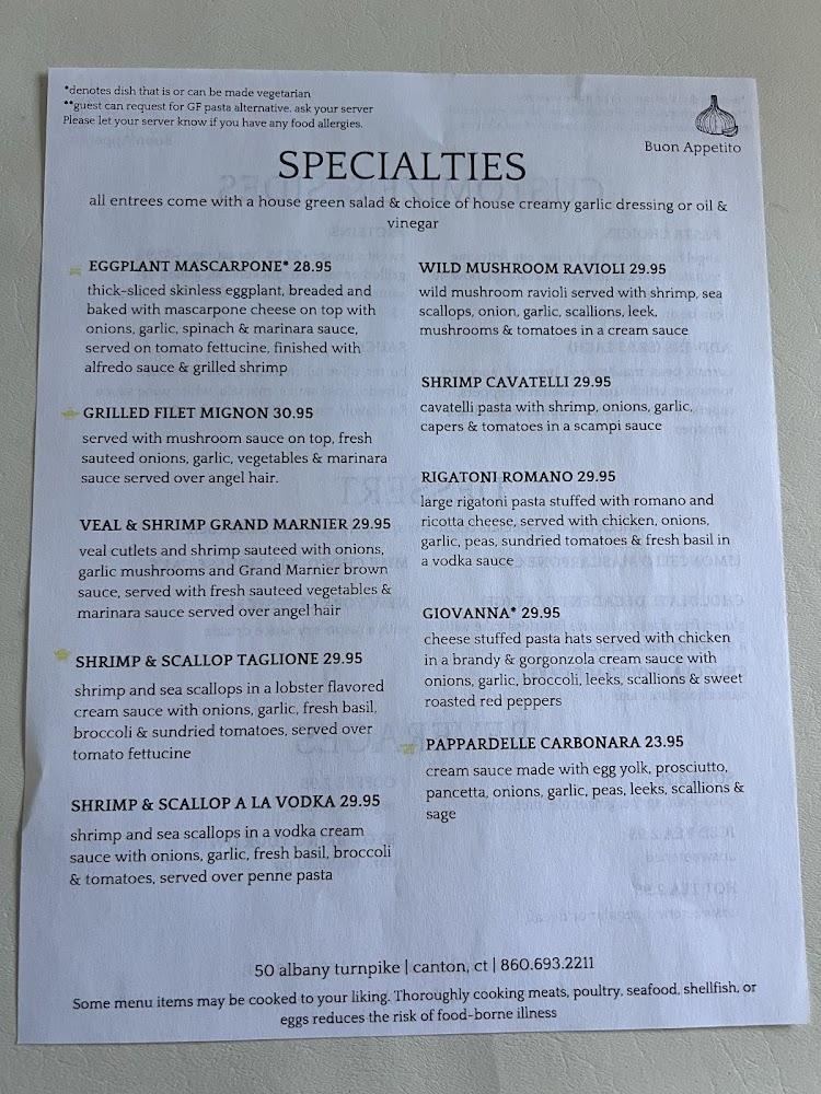 Buon Appetito Menu image 3